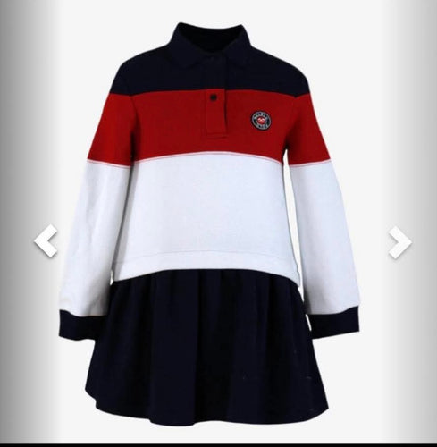 Girls Nel blu polo dress