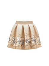 Load image into Gallery viewer, Monnalisa AW26 Gold Teddy skirt&amp;top set