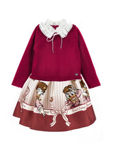 Load image into Gallery viewer, Monnalisa AW26 Donald Duck red dress