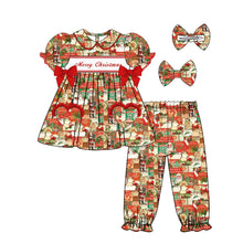 Load image into Gallery viewer, Girls Christmas print pjs ( delivery end of nov)