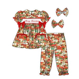 Girls Christmas print pjs ( delivery end of nov)