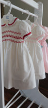 Load image into Gallery viewer, Filita Cream with red smocking dress