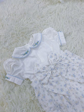 Load image into Gallery viewer, Blue floral classic Romper (approx 2 week wait