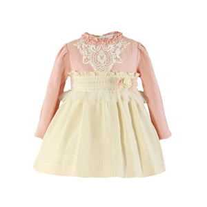 220V cream/pink dress