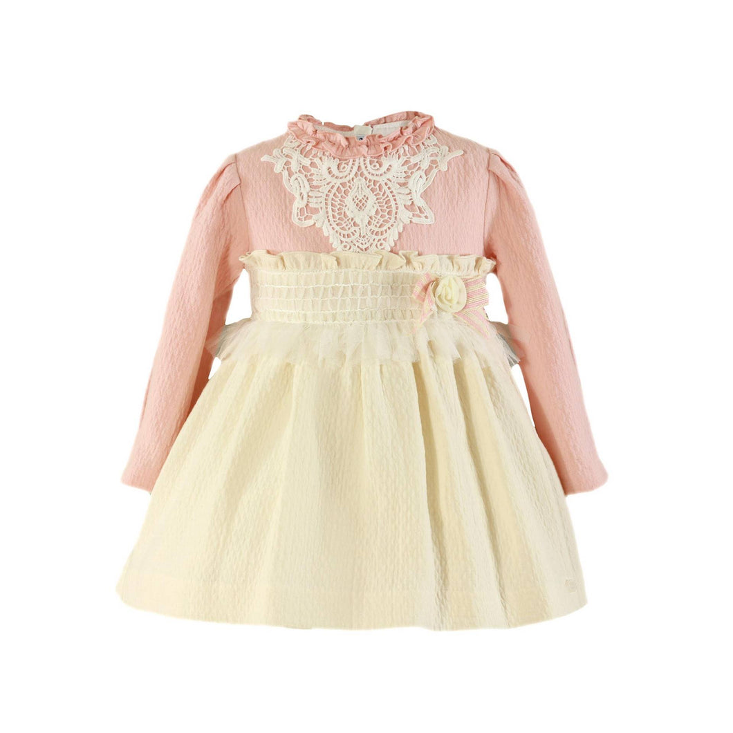 220V cream/pink dress