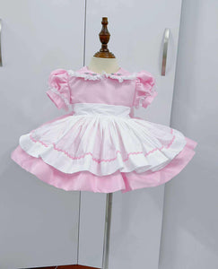 Pink Glitter classic with detachable pinny ( September delivery