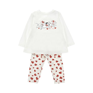 Monnalisa AW26 101 Dalmation leggings & top