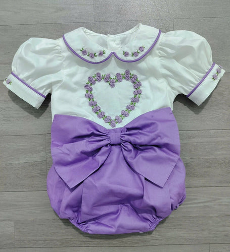 Purple Heart embroidery jam pants set ( delivery end of February)