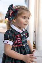 Load image into Gallery viewer, Naxos girls tartan smock dress