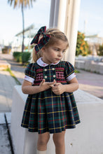 Load image into Gallery viewer, Naxos girls tartan smock dress