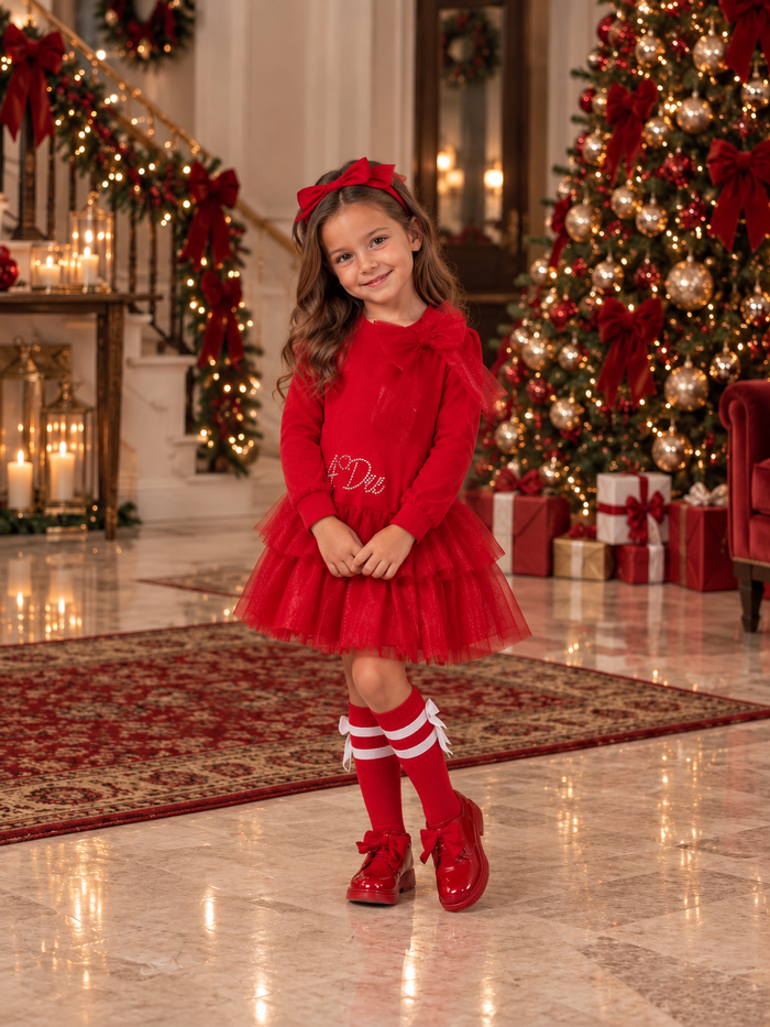 Red Brandy Adee tulle dress ( dress only