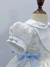 Load image into Gallery viewer, Blue Floral classic dress ( approx 2 weeks wait)