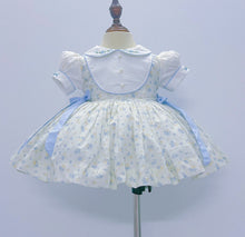 Load image into Gallery viewer, Blue Floral classic dress ( approx 2 weeks wait)