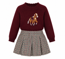 Load image into Gallery viewer, Deolinda horse Girls skirt set PREORDER