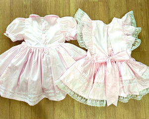 Preorder Smock pinny & classic dress set (with 2 bows/hairband) *November delivery ^