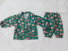 Load image into Gallery viewer, Santa&amp; bear girls Christmas pjs &amp; dressing gown ( October delivery