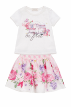 Load image into Gallery viewer, Monnalisa Garden party skirt &amp; top set