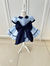 Load image into Gallery viewer, Baby blue with navy details