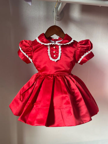 Red Classic Satin Dress