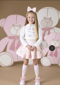 Adee ‘star’ teddy skirt set