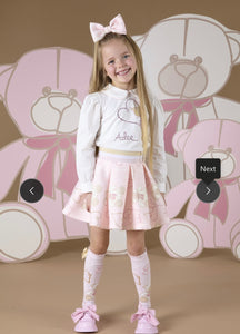 Adee ‘star’ teddy skirt set