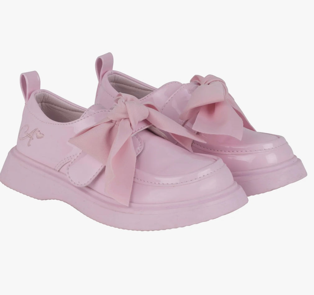 Adee Pink Mary bow shoe