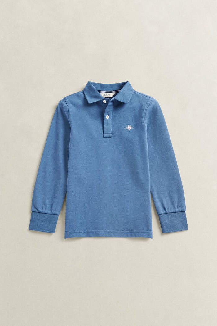 Boys Salty Sea Gant long sleeve polo