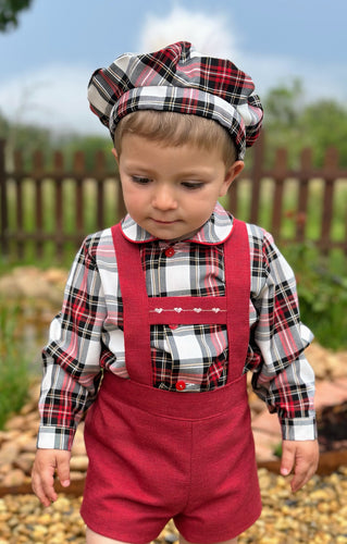 AW25 boys cheque hat