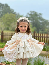 Load image into Gallery viewer, AW25 Cream and golden dress