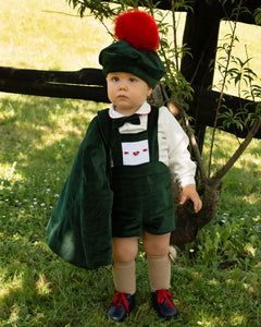 Sonata boys Green velvet blazer (hbar&hat sold separately