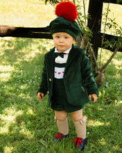 Load image into Gallery viewer, Sonata boys Green velvet blazer (hbar&amp;hat sold separately