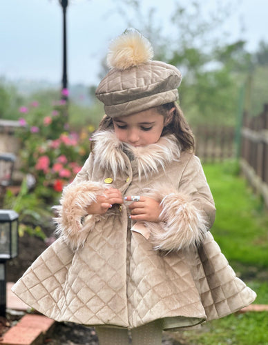AW25 camel Pom Pom hat
