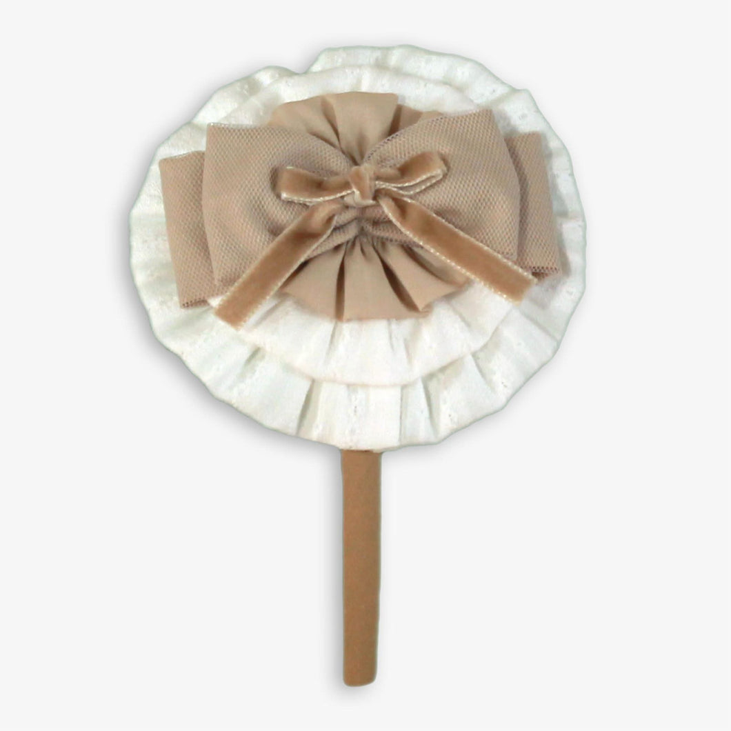 Beige hairband