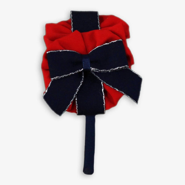 Miranda red & navy hairband