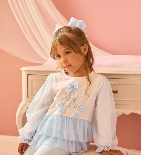Snow globe blue leggings set 3498101