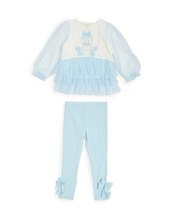 Snow globe blue leggings set 3498101