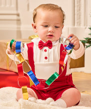 Load image into Gallery viewer, Red baby boys short set 0385241