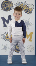 Load image into Gallery viewer, MS25513 Jude Grey/ navy polo top