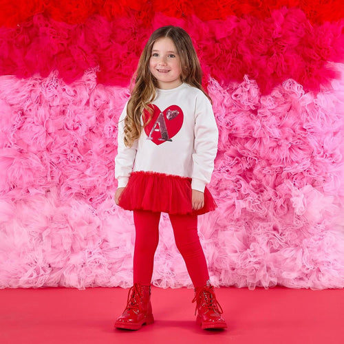 W251504 Lucia sweet tulle leggings set