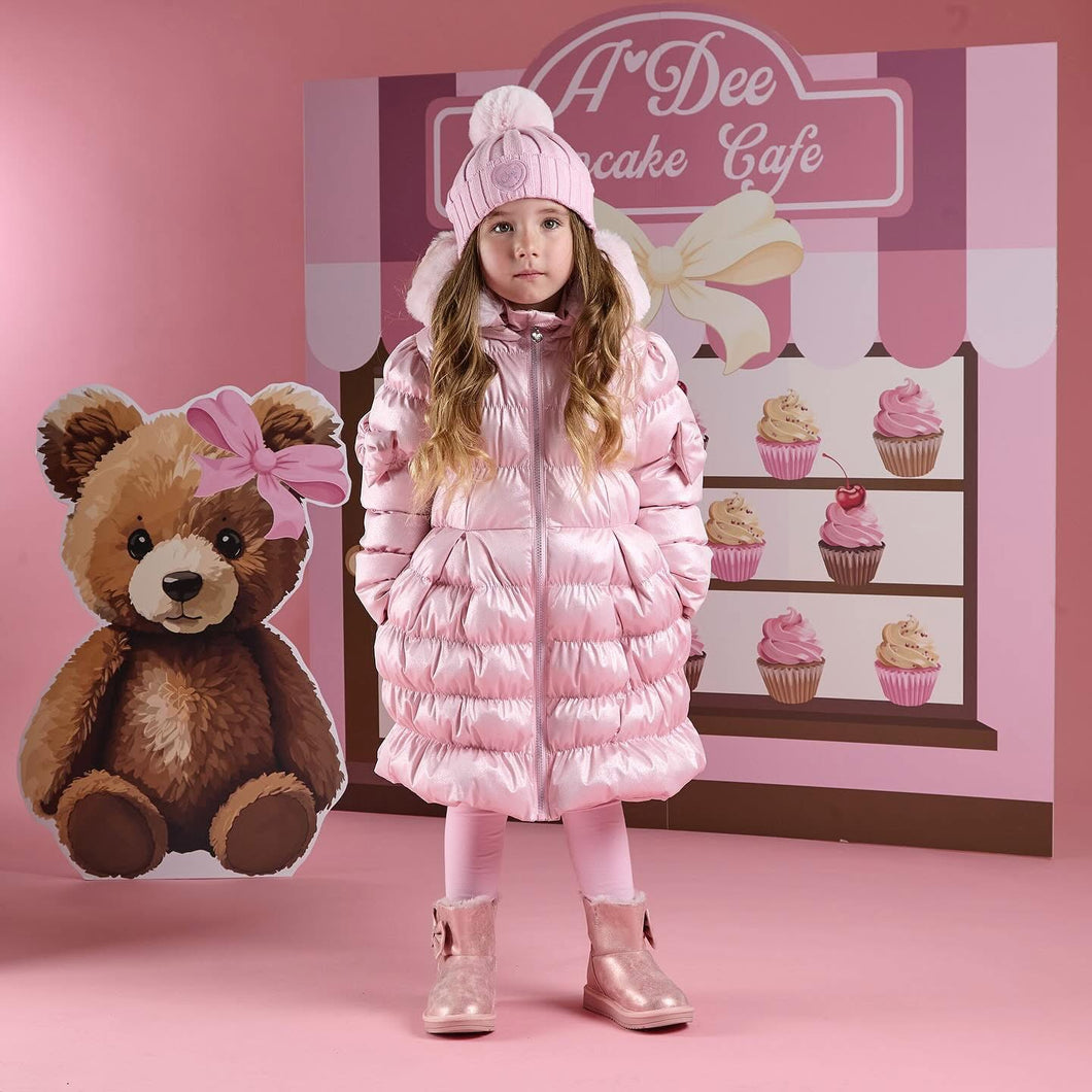 W252205 Montana padded long metallic jacket