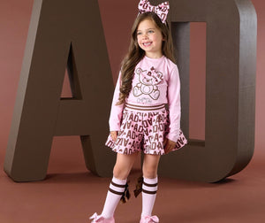 W25517 Millie initial print short set