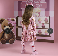Load image into Gallery viewer, W252710 Liberty bear triple frill dress with bow detail