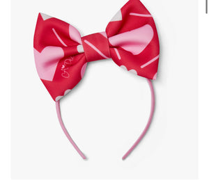 W251906 lane heart print bow hairband