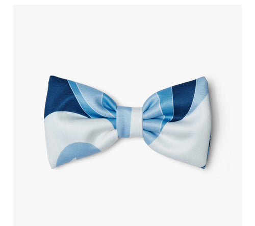 W25927 Lennon swirl bow print hair clip