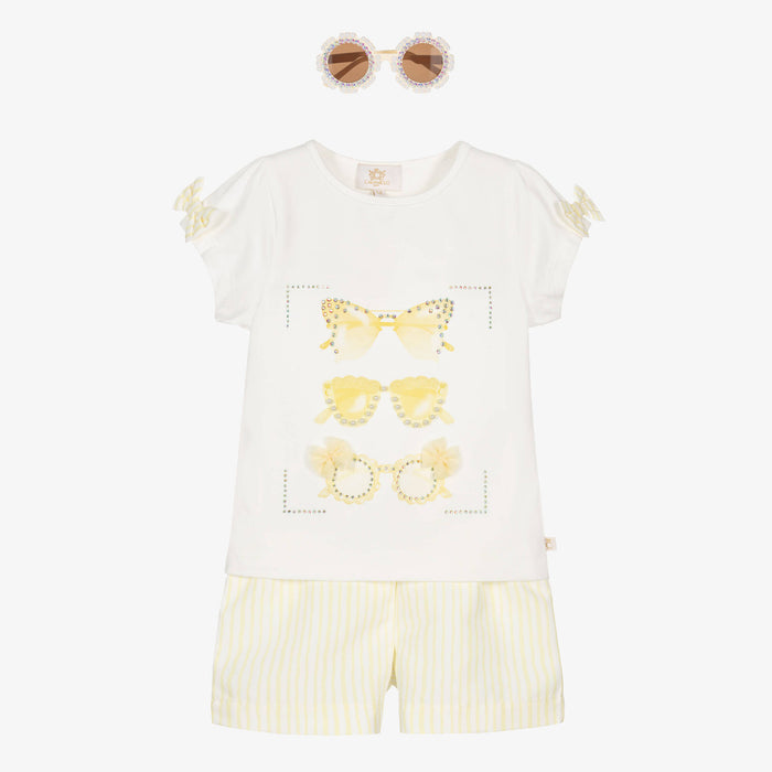 Caramelo kids Lemon Sunglasses short set