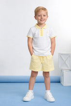 Load image into Gallery viewer, Caramelo boys Lemon polo &amp; short set
