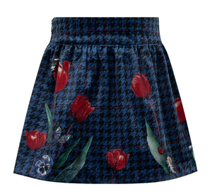252E2547& 252E3323 Navy skirt ,top& blouse set