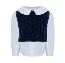 Load image into Gallery viewer, 252E2547&amp; 252E3323 Navy skirt ,top&amp; blouse set