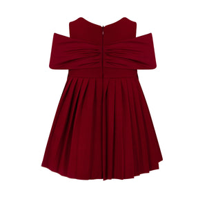252E3255& 252E2544 Red pinny & blouse set