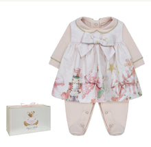 Load image into Gallery viewer, 252E5193 Laplin house pink nutcracker babygrow with gift box
